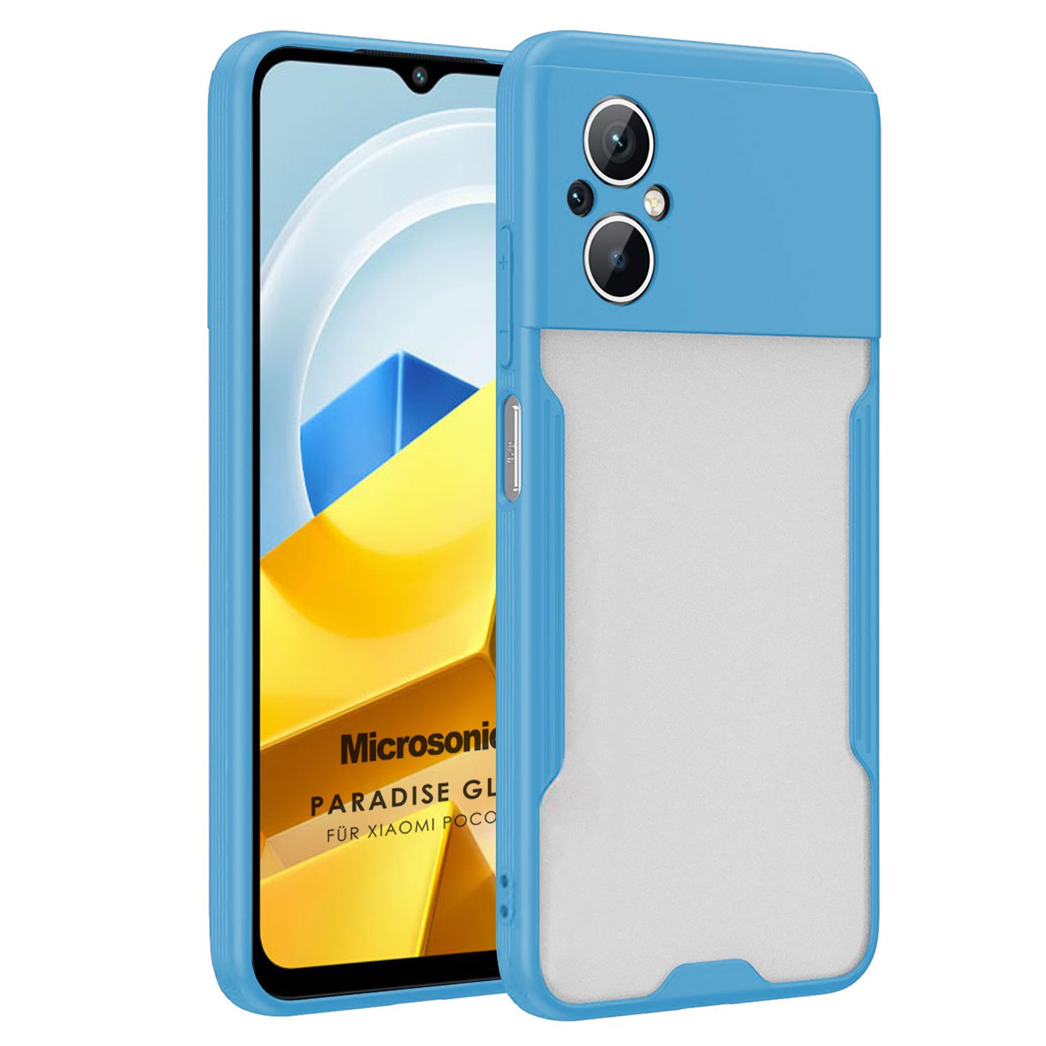 Microsonic Xiaomi Poco M5 Kılıf Paradise Glow Mavi
