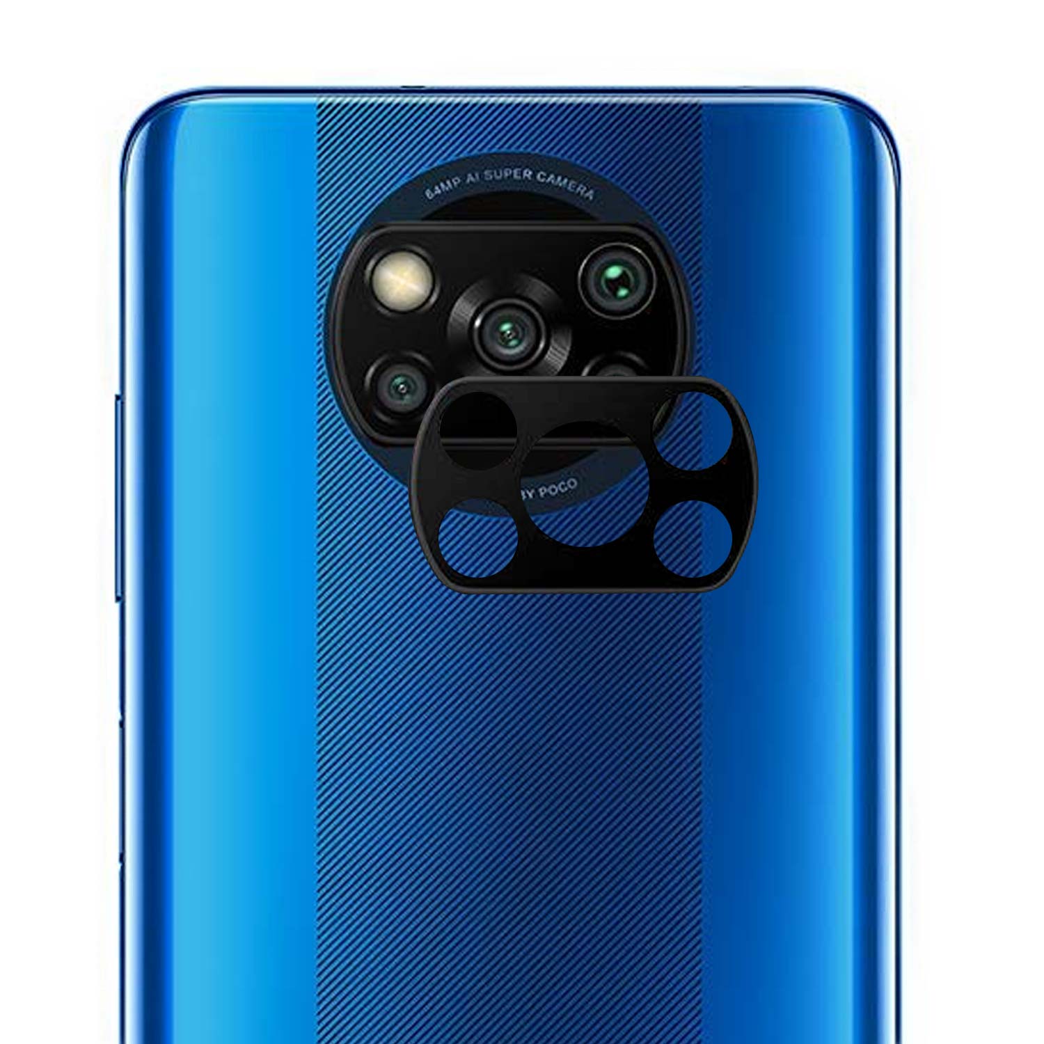 Microsonic Xiaomi Poco X3 Pro Kamera Lens Koruma Camı V2 Siyah