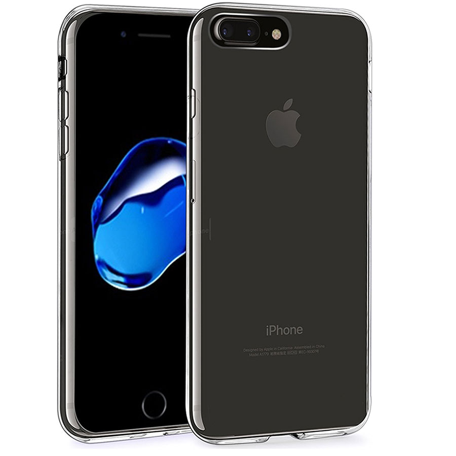 Microsonic iPhone 7 Plus Kılıf Transparent Soft Beyaz