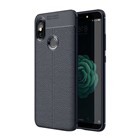 Microsonic Xiaomi Redmi S2 Kılıf Deri Dokulu Silikon Lacivert