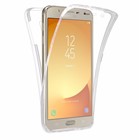 Microsonic Samsung Galaxy J3 Pro Kılıf 6 tarafı tam full koruma 360 Clear Soft Şeffaf