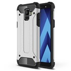 Microsonic Samsung Galaxy A6 2018 Kılıf Rugged Armor Gümüş