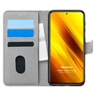 Microsonic Xiaomi Poco X3 Pro Kılıf Fabric Book Wallet Gri