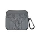 Microsonic Airpods 4 Nesil ANC Kılıf Cartoon Figürlü Silikon Praying Angel Gri