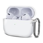 Microsonic AirPods Pro 2 Nesil Kılıf Askılı Mat Silikon Beyaz