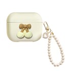 Microsonic Airpods Pro 3 Kılıf Cherry Figürlü Bej