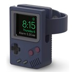 Microsonic Apple Watch 9 45mm Masaüstü Şarj Standı Gameboy Lacivert