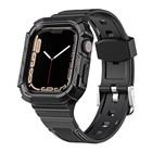 Microsonic Apple Watch 9 45mm Kordon Dual Apex Resist Siyah