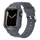 Microsonic Apple Watch 9 45mm Kordon Single Apex Resist Koyu Gri