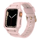 Microsonic Apple Watch 7 45mm Kordon Single Apex Resist Pembe