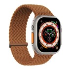 Microsonic Apple Watch SE 2022 40mm Kordon Large Size 160mm Knitted Fabric Single Loop Kahverengi