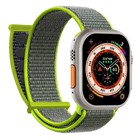 Microsonic Apple Watch SE 2022 44mm Hasırlı Kordon Woven Koyu Yeşil