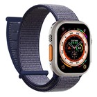Microsonic Apple Watch SE 2022 44mm Hasırlı Kordon Woven Lacivert