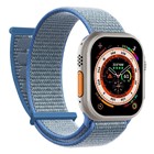 Microsonic Apple Watch SE 2022 44mm Hasırlı Kordon Woven Mavi