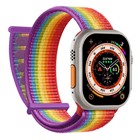 Microsonic Apple Watch SE 2022 44mm Hasırlı Kordon Woven Pride Edition