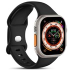 Microsonic Apple Watch SE 2022 44mm Kordon ActiveFlex Wristband Siyah