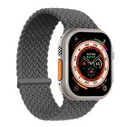 Microsonic Apple Watch SE 2022 44mm Kordon Large Size 160mm Knitted Fabric Single Loop Koyu Gri