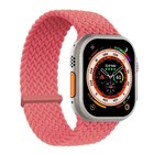 Microsonic Apple Watch SE 2022 44mm Kordon Large Size 160mm Knitted Fabric Single Loop Pembe