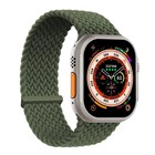 Microsonic Apple Watch SE 2022 44mm Kordon Medium Size 147mm Knitted Fabric Single Loop Koyu Yeşil