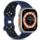 Microsonic Apple Watch SE 2022 44mm Kordon Rainbow Band Lacivert Siyah