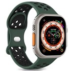 Microsonic Apple Watch SE 2022 44mm Kordon Rainbow Band Yeşil Siyah