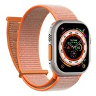 Microsonic Apple Watch SE 40mm Hasırlı Kordon Woven Turuncu