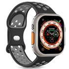 Microsonic Apple Watch SE 40mm Kordon Rainbow Band Siyah Gri