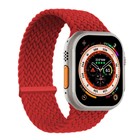 Microsonic Apple Watch SE 44mm Kordon Large Size 160mm Knitted Fabric Single Loop Kırmızı
