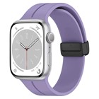 Microsonic Apple Watch Series 7 45mm Kordon Ribbon Line Lila