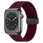 Microsonic Apple Watch SE 2022 44mm Kordon Ribbon Line Mor