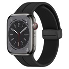 Microsonic Apple Watch SE 44mm Kordon Ribbon Line Siyah