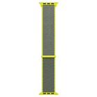 Microsonic Apple Watch Series 9 41mm Hasırlı Kordon Woven Sport Loop Koyu Yeşil