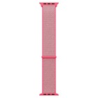 Microsonic Apple Watch Series 9 41mm Hasırlı Kordon Woven Sport Loop Pembe