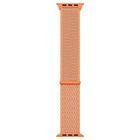 Microsonic Apple Watch Series 9 41mm Hasırlı Kordon Woven Sport Loop Turuncu