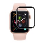 Microsonic Apple Watch SE 40mm Tam Kaplayan Temperli Cam Full Ekran koruyucu Siyah