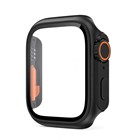 Microsonic Apple Watch SE 44mm Kılıf Apple Watch Ultra Dönüştürücü Ekran Koruyucu Kasa Siyah