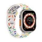 Microsonic Apple Watch Series 6 44mm Kordon Harmony Edition Beyaz