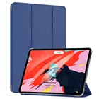 Microsonic Apple iPad Pro 12 9 2022 6 Nesil Kılıf A2436-A2764-A2437-A2766 Slim Translucent Back Smart Cover Lacivert