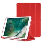 Microsonic Apple iPad 9 7 2017 Kılıf A1822-A1823 Origami Pencil Kırmızı