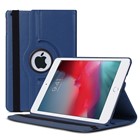 Microsonic Apple iPad Mini 5 7 9 2019 A2133-A2124-A2125-A2126 Kılıf 360 Rotating Stand Deri Lacivert