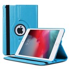 Microsonic Apple iPad Mini 5 7 9 2019 A2133-A2124-A2125-A2126 Kılıf 360 Rotating Stand Deri Mavi