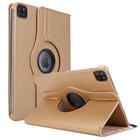 Microsonic Apple iPad Pro 11 2021 3 Nesil Kılıf A2377-A2459-A2301-A2460 360 Rotating Stand Deri Gold