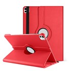 Microsonic Apple iPad Pro 11 2024 Kılıf A2836-A2837 360 Rotating Stand Deri Kırmızı