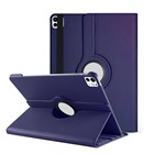 Microsonic Apple iPad Pro 11 2024 Kılıf A2836-A2837 360 Rotating Stand Deri Lacivert