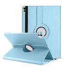 Microsonic Apple iPad Pro 11 2024 Kılıf A2836-A2837 360 Rotating Stand Deri Mavi