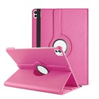 Microsonic Apple iPad Pro 11 2024 Kılıf A2836-A2837 360 Rotating Stand Deri Pembe