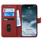 Microsonic Apple iPhone 11 6 1 Kılıf Fabric Book Wallet Kırmızı