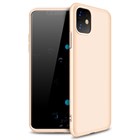 Microsonic Apple iPhone 11 6 1 Kılıf Double Dip 360 Protective Gold