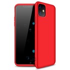 Microsonic Apple iPhone 11 6 1 Kılıf Double Dip 360 Protective Kırmızı