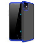 Microsonic Apple iPhone 11 6 1 Kılıf Double Dip 360 Protective Siyah Mavi